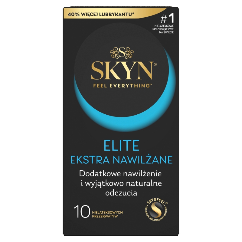 Skyn Elite Ekstra ekstra nawilżane prezerwatywy, 10 szt.