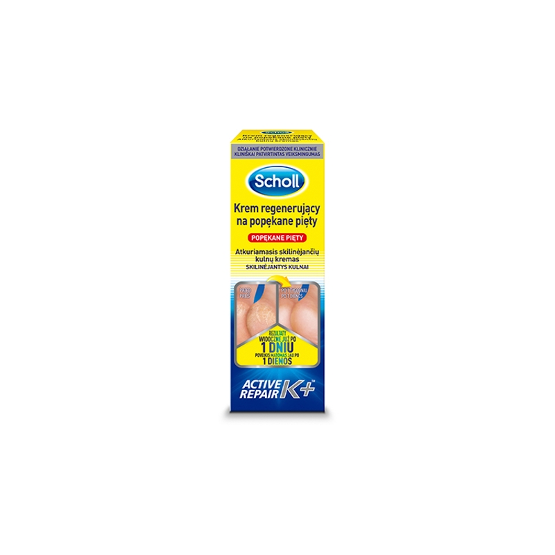 Scholl Krem regenerujący na popękane pięty, 60 ml