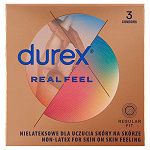 Durex Real Feel prezerwatywy nielateksowe, 3 szt.