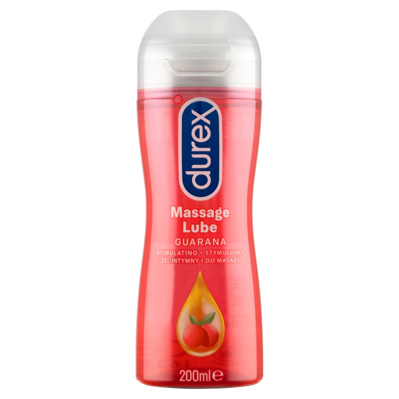 Durex Play 2w1, nawilżający żel intymny do masażu z guaraną, 200 ml