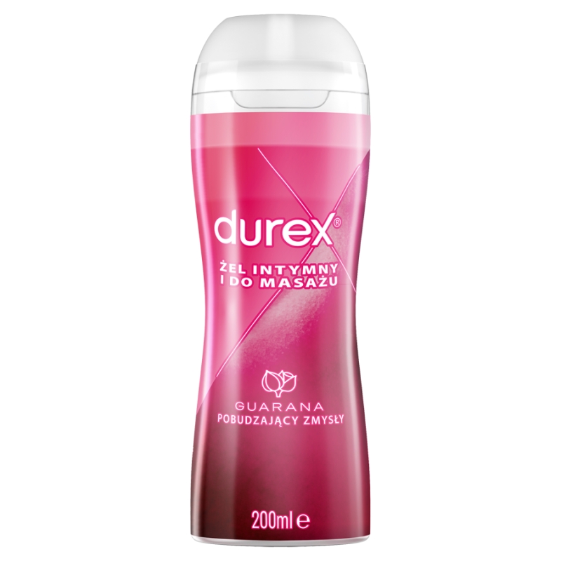 Durex Play 2w1 nawilżający żel intymny do masażu z guaraną, 200 ml