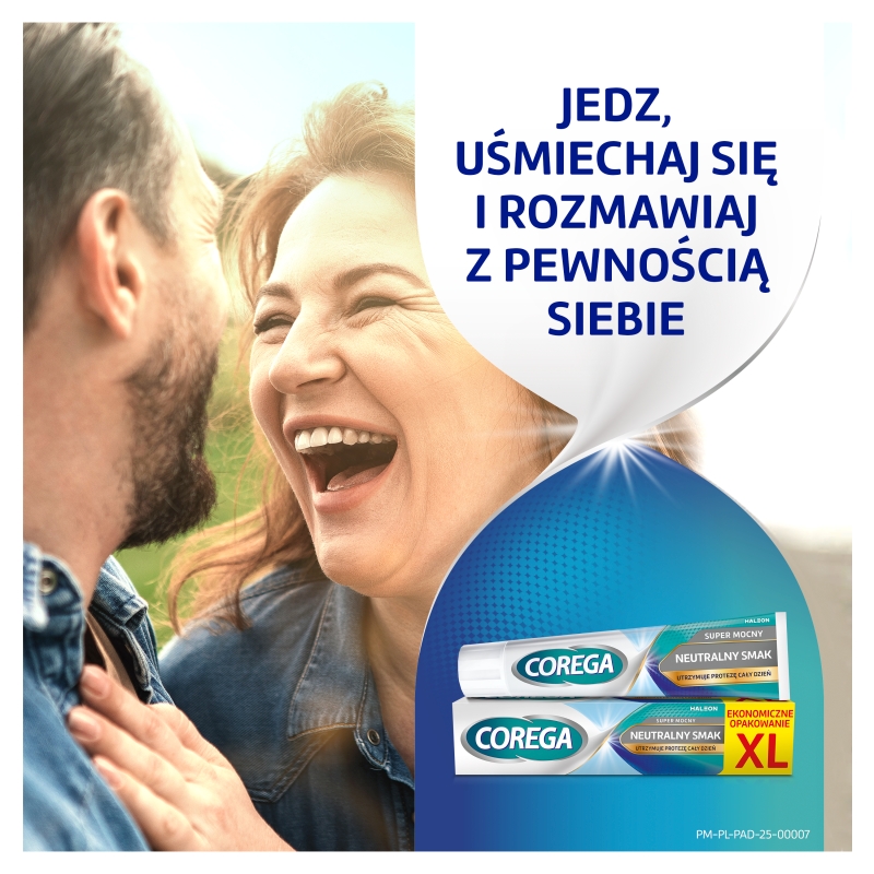 COREGA Super Mocny, neutralny smak XL krem do protez 70g