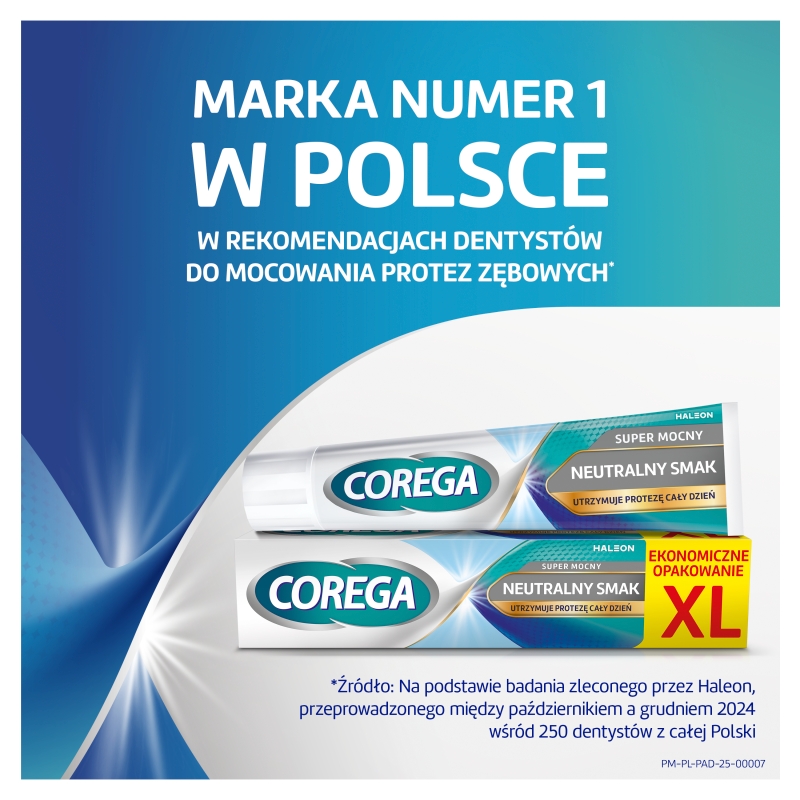 COREGA Super Mocny, neutralny smak XL krem do protez 70g