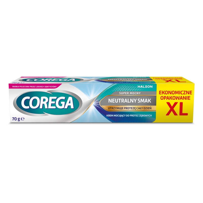 COREGA Super Mocny neutralny smak XL krem do protez 70g 