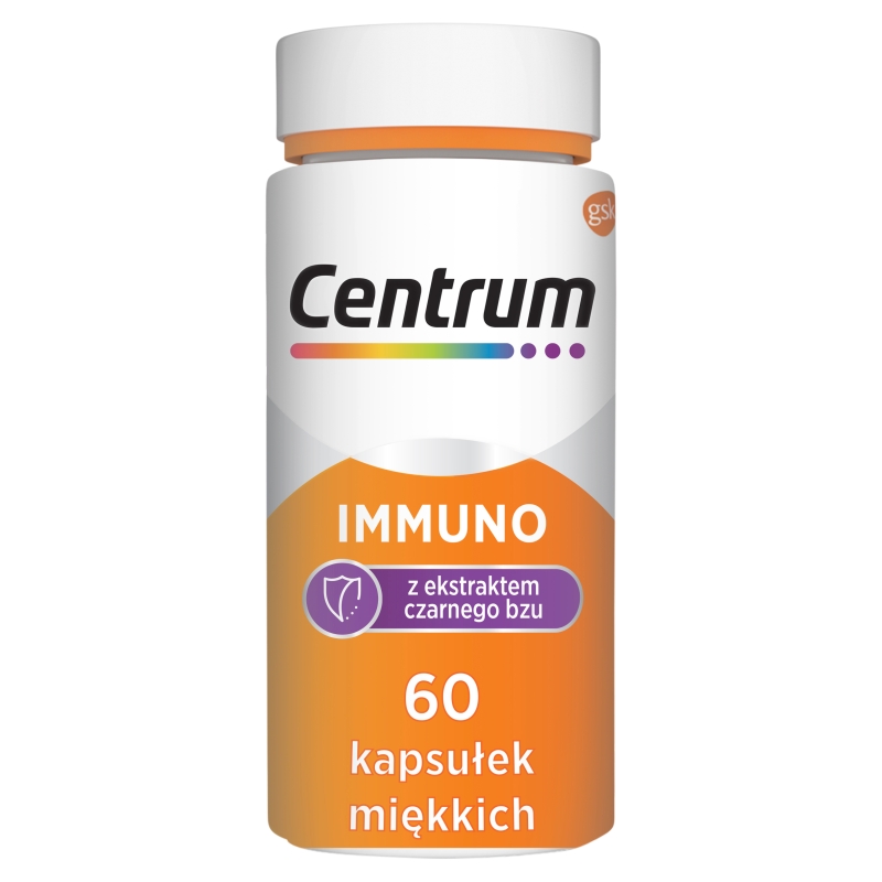 Centrum Immuno z ekstraktem z czarnego bzu , 60 kapsułek