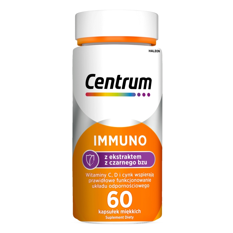 Centrum Immuno z ekstraktem z czarnego bzu , 60 kapsułek