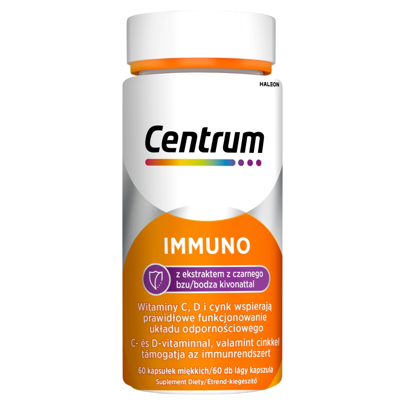 Centrum Immuno z ekstraktem z czarnego bzu , 60 kapsułek