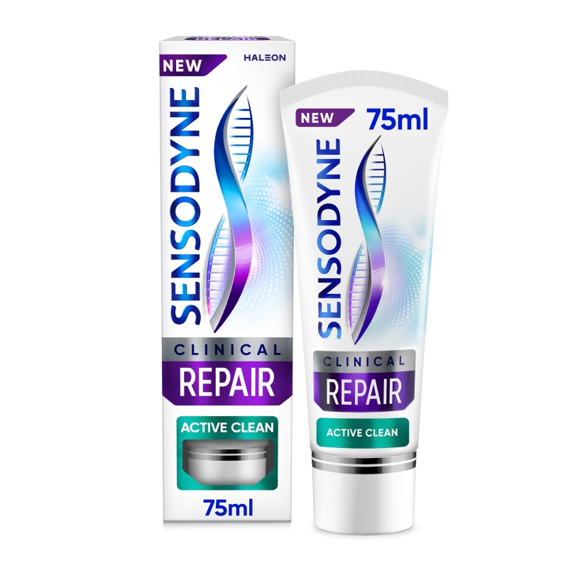 Sensodyne Clinical Repair Active Clean, pasta, 75 ml