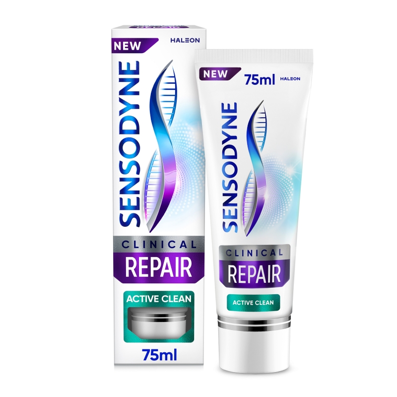 Sensodyne Clinical Repair Active Clean, pasta, 75 ml