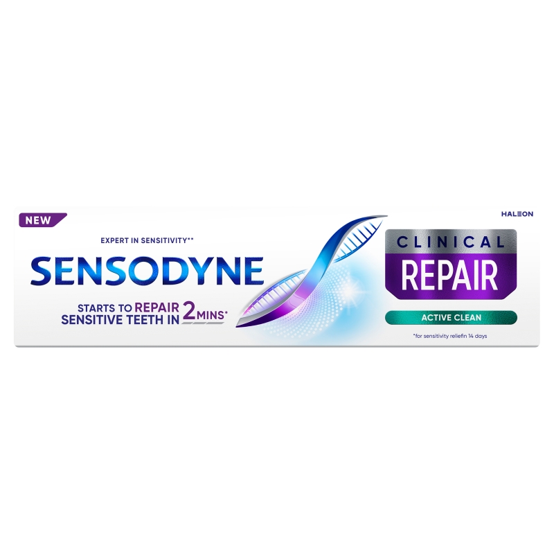 Sensodyne Clinical Repair Active Clean, pasta, 75 ml