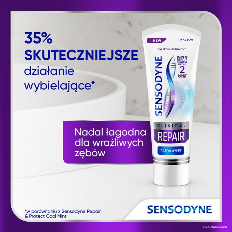 Sensodyne Clinical Repair Active White, pasta. 75 ml