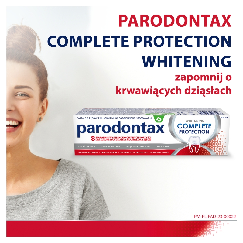 Parodontax Complete Protection Whitening, pasta wybielająca do zębów, 75  ml