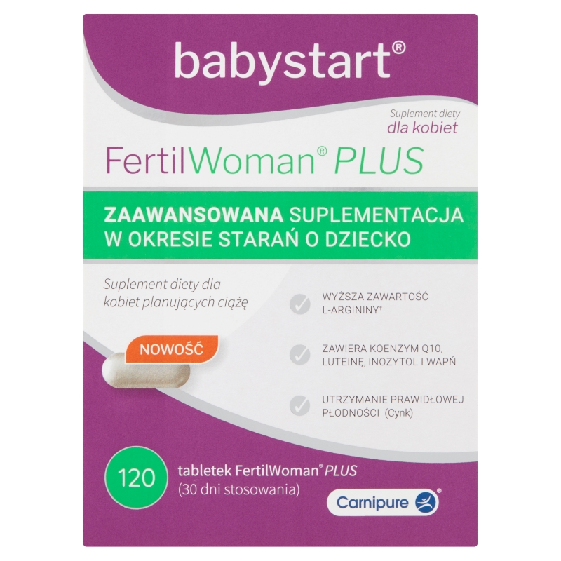 FertilWoman Plus , tabletki dla kobiet planujących ciążę, 120 szt.