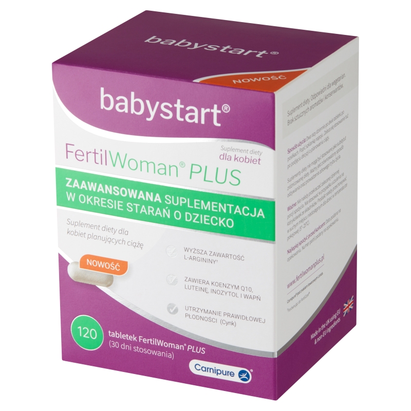 FertilWoman Plus , tabletki dla kobiet planujących ciążę, 120 szt.