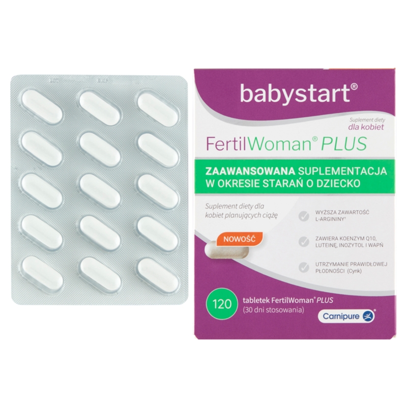 FertilWoman Plus , tabletki dla kobiet planujących ciążę, 120 szt.