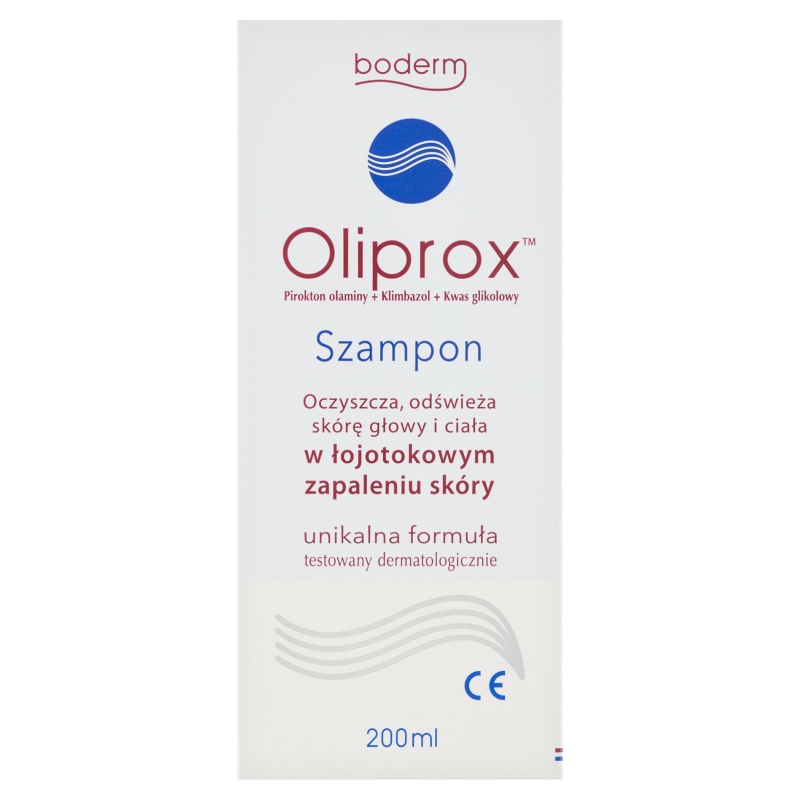 Oliprox, szampon do stosowania w łojotokowym zapaleniu skóry głowy i ciała, 200 ml