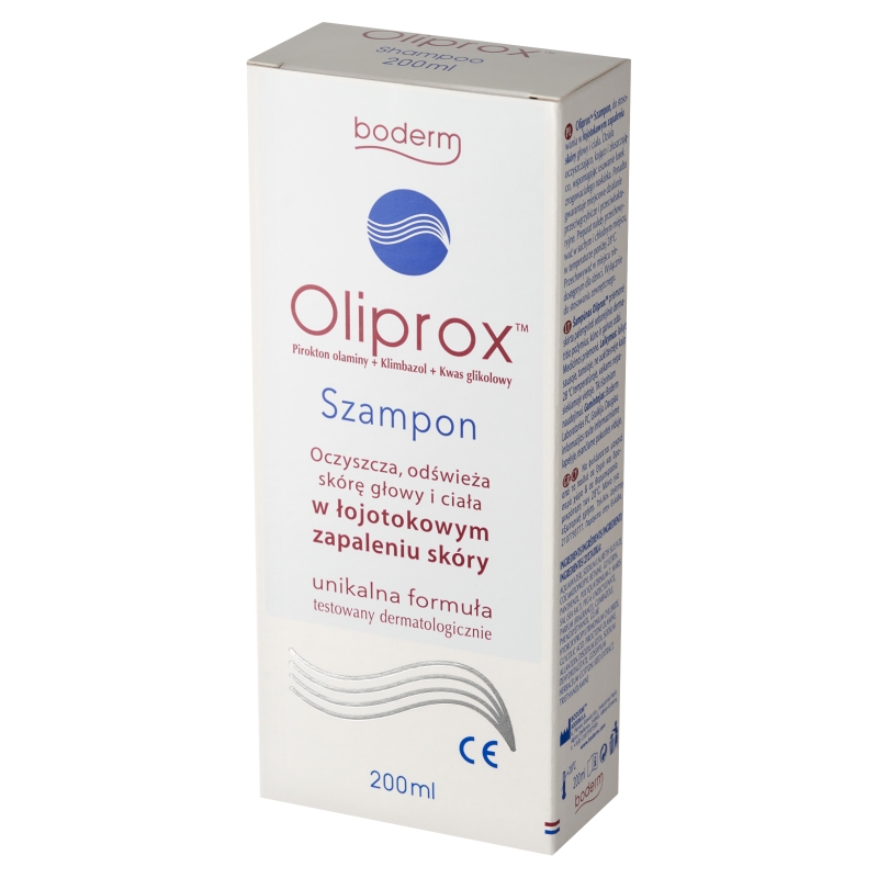 Oliprox, szampon do stosowania w łojotokowym zapaleniu skóry głowy i ciała, 200 ml