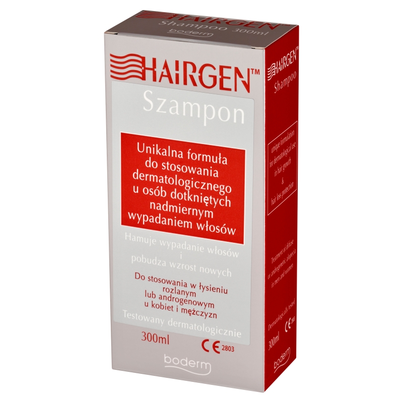 Hairgen, szampon hamujący wypadanie włosów i pobudzający wzrost nowych, 300 ml