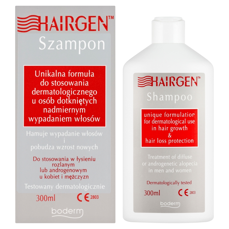 Hairgen, szampon hamujący wypadanie włosów i pobudzający wzrost nowych, 300 ml