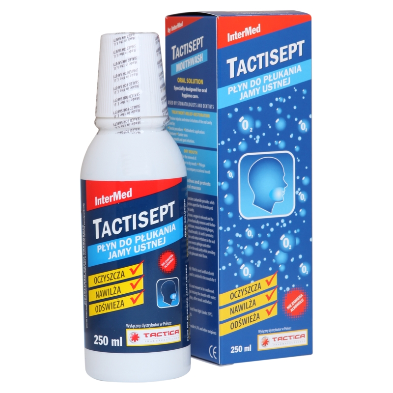Tactisept , płyn do płukania jamy ustnej, 250 ml