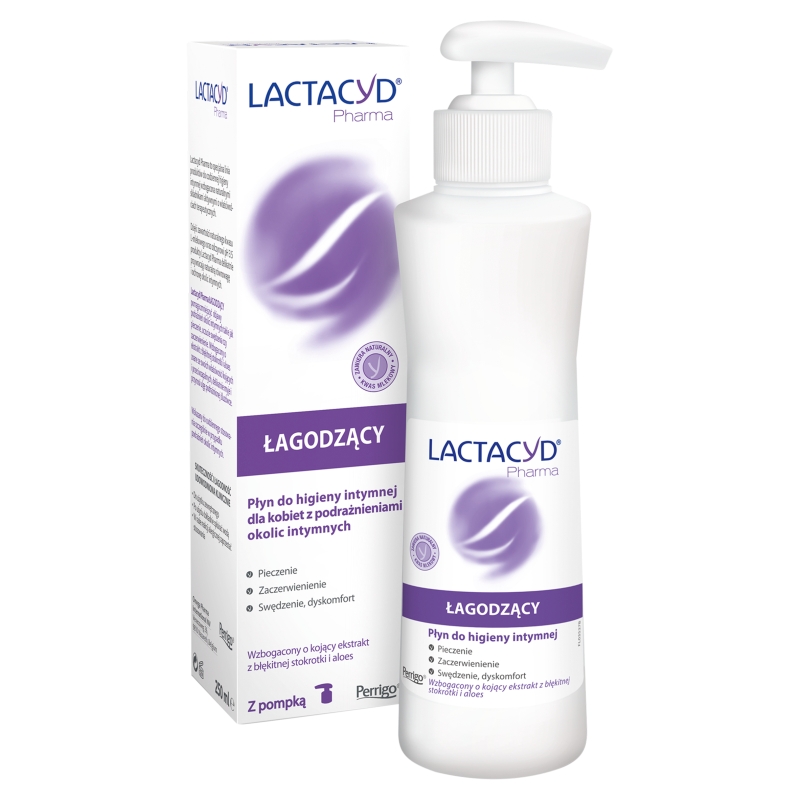 Lactacyd, płyn ginekologiczny łagodzący dla kobiet z podrażnieniami, 250 ml