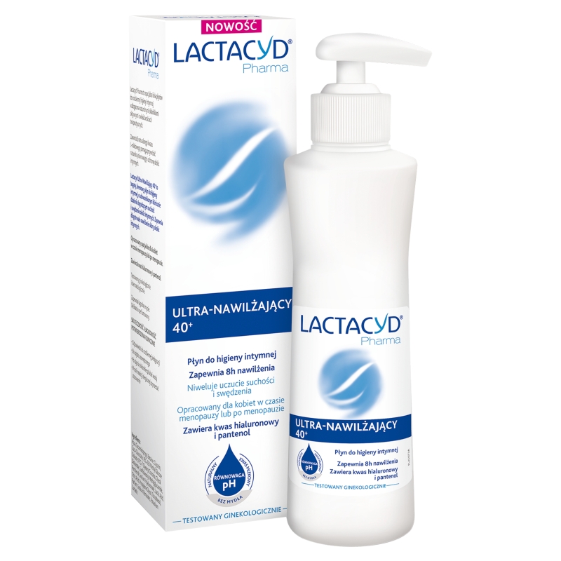 Lactacyd 40+, ultra-nawilżający płyn do higieny intymnej 40+, 250 ml