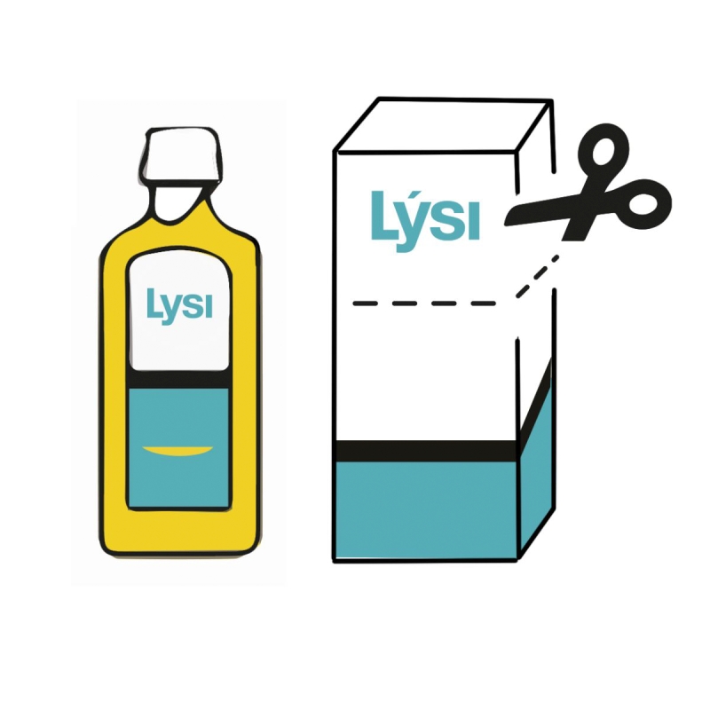 LYSI Tran Islandzki dla dzieci, mango-limonka, 240 ml