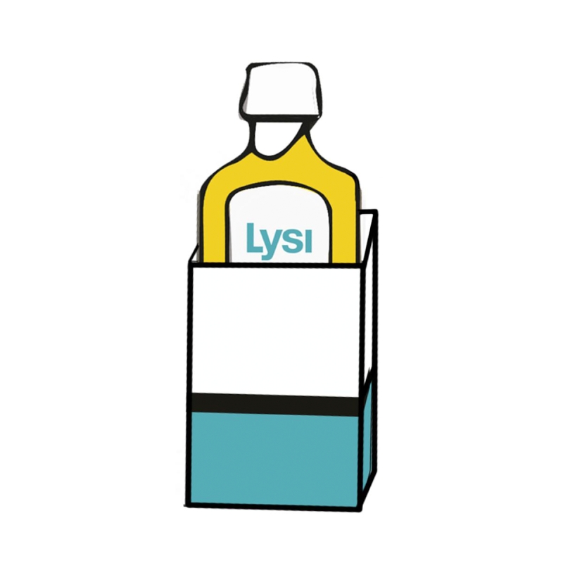 LYSI Tran Islandzki dla dzieci, mango-limonka, 240 ml