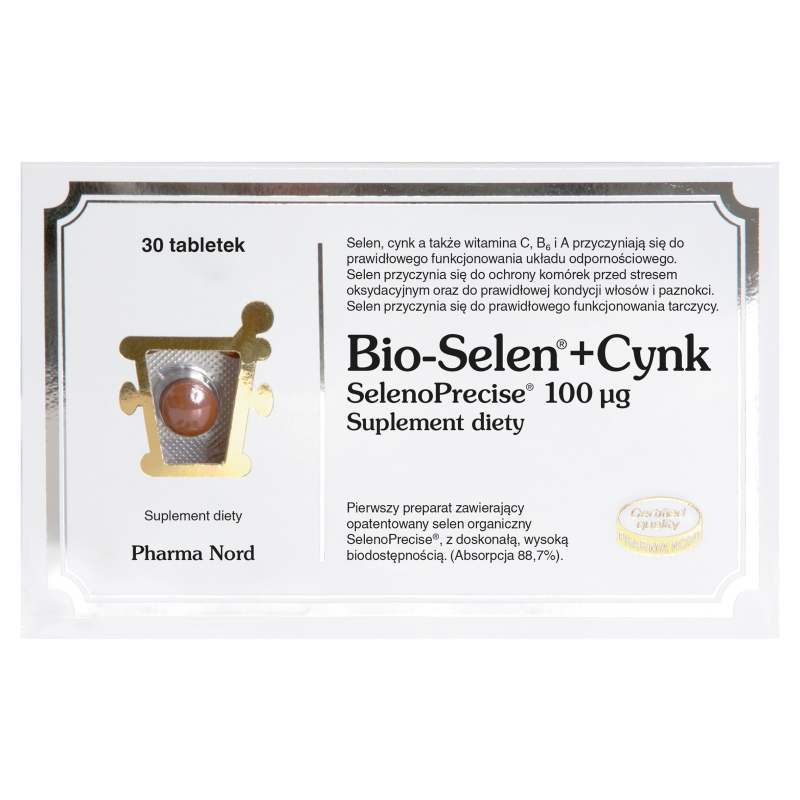 Bio-Selen+Cynk, tabletki zawierające witaminy i minerały, 30 szt.