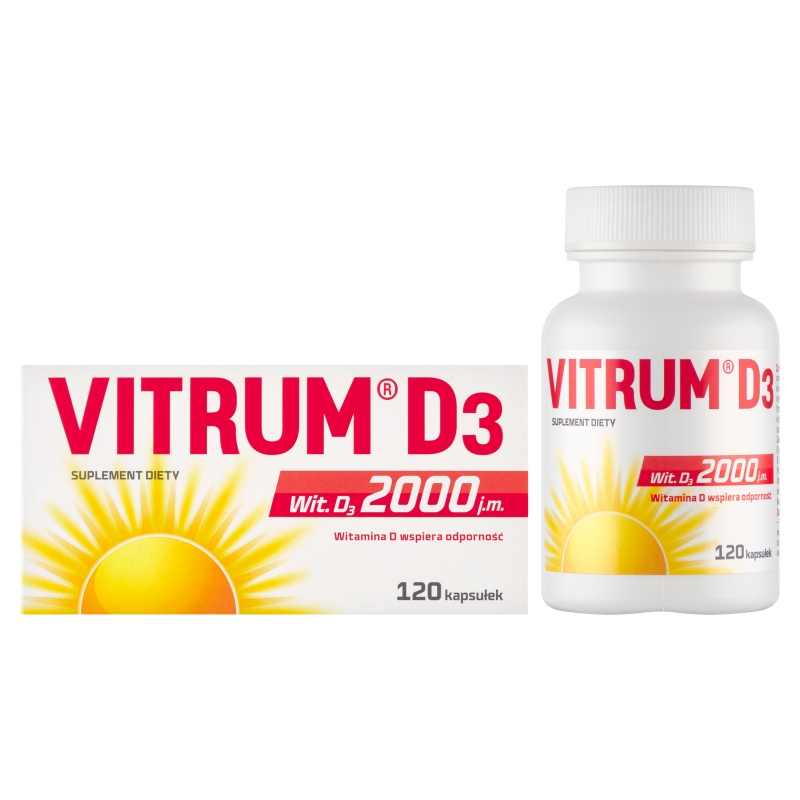 Vitrum D3 2000 j.m., 120 kapsułek