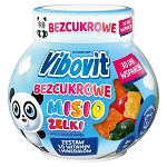 Vibovit Bezcukrowe Misio Żelki żelki z zestawem 10 witamin i minerałów dla dzieci bez cukru, 30 szt.