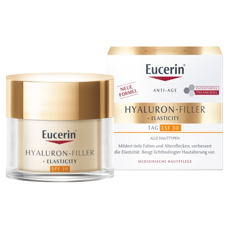 Eucerin Hyaluron-Filler + Elasticity, krem na dzień do twarzy, SPF30, 50 ml