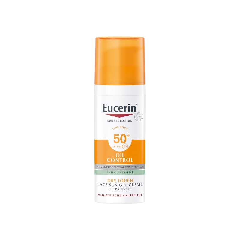 Eucerin Sun Oil Control, żel-krem ochronny, SPF 50+, 50 ml