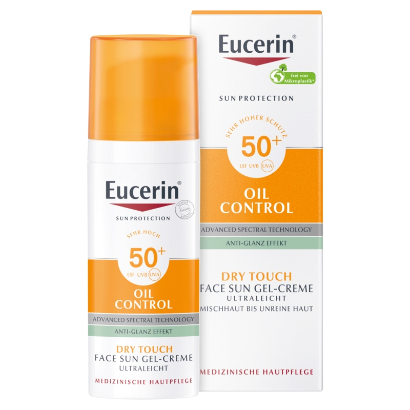 Eucerin Sun Oil Control, żel-krem ochronny, SPF 50+, 50 ml