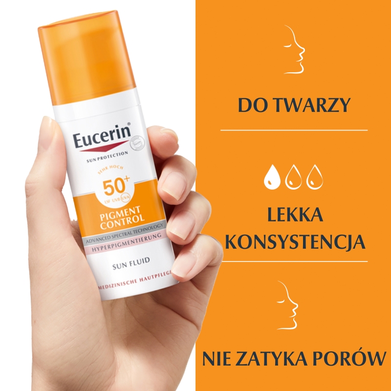 Eucerin Sun Pigment Control, fluid przeciw przebarwieniom, SPF 50+, 50 ml