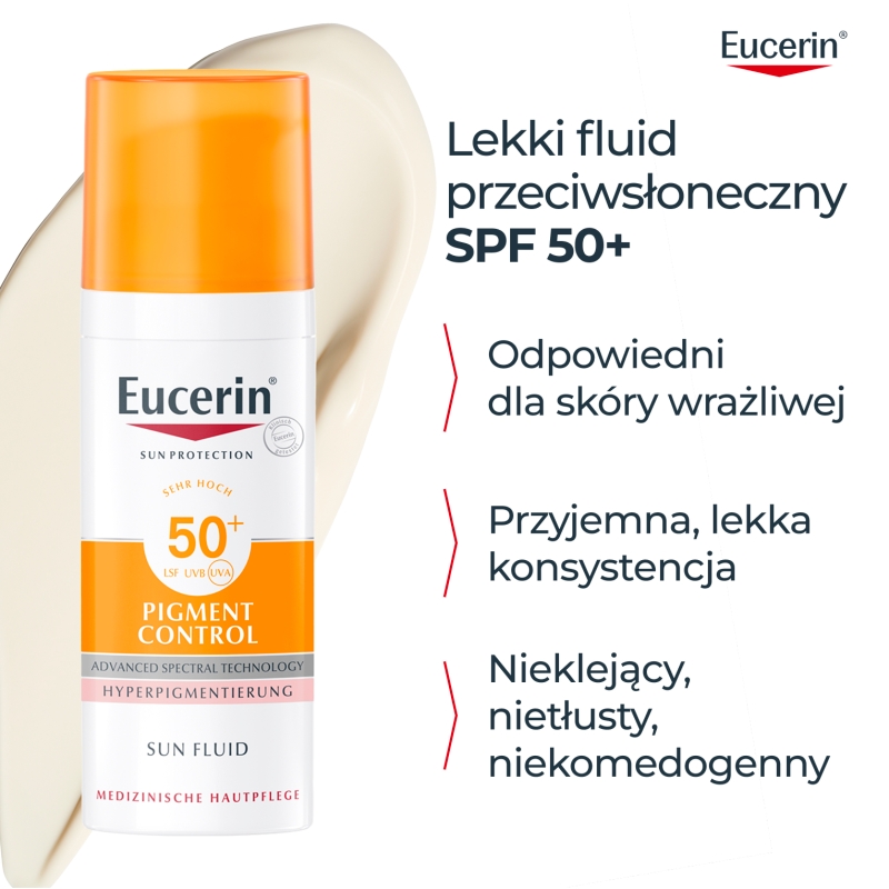 Eucerin Sun Pigment Control, fluid przeciw przebarwieniom, SPF 50+, 50 ml