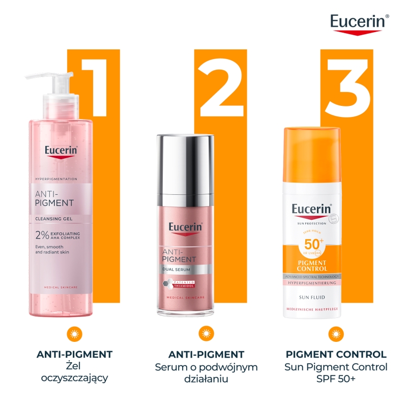 Eucerin Sun Pigment Control, fluid przeciw przebarwieniom, SPF 50+, 50 ml