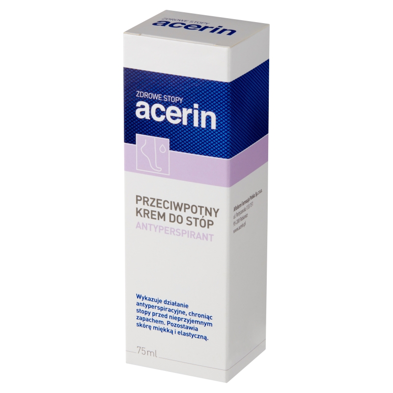 Acerin Perspirant, krem na nadmierną potliwość stóp, 75 ml