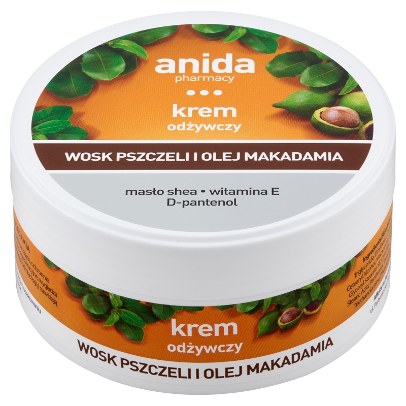 Anida Wosk pszczeli i olej macadamia, krem odżywczy, 125 ml
