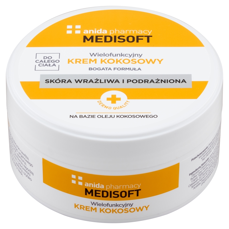 Anida MEDISOFT, krem wielofunkcyjny kokosowy do całego ciała, 125 ml