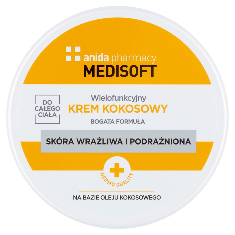 Anida MEDISOFT, krem wielofunkcyjny kokosowy do całego ciała, 125 ml