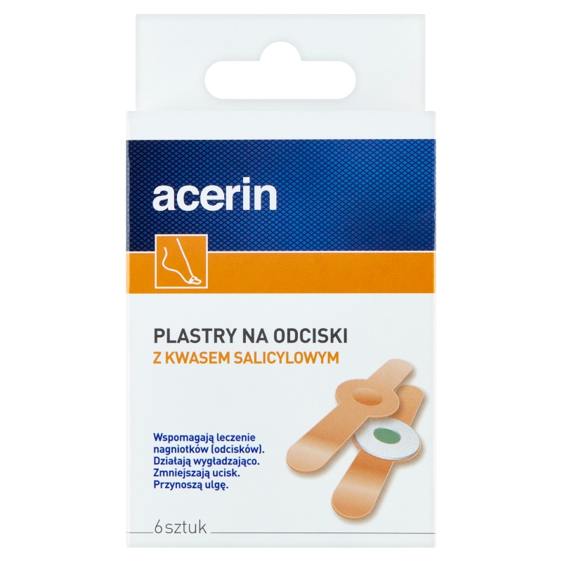 ACERIN , plastry na odciski z kwasem salicylowym, 6 szt.