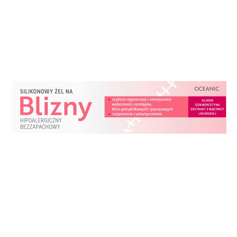 Blizny, żel silikonowy, hipoalergiczny, bezzapachowy, 30 g