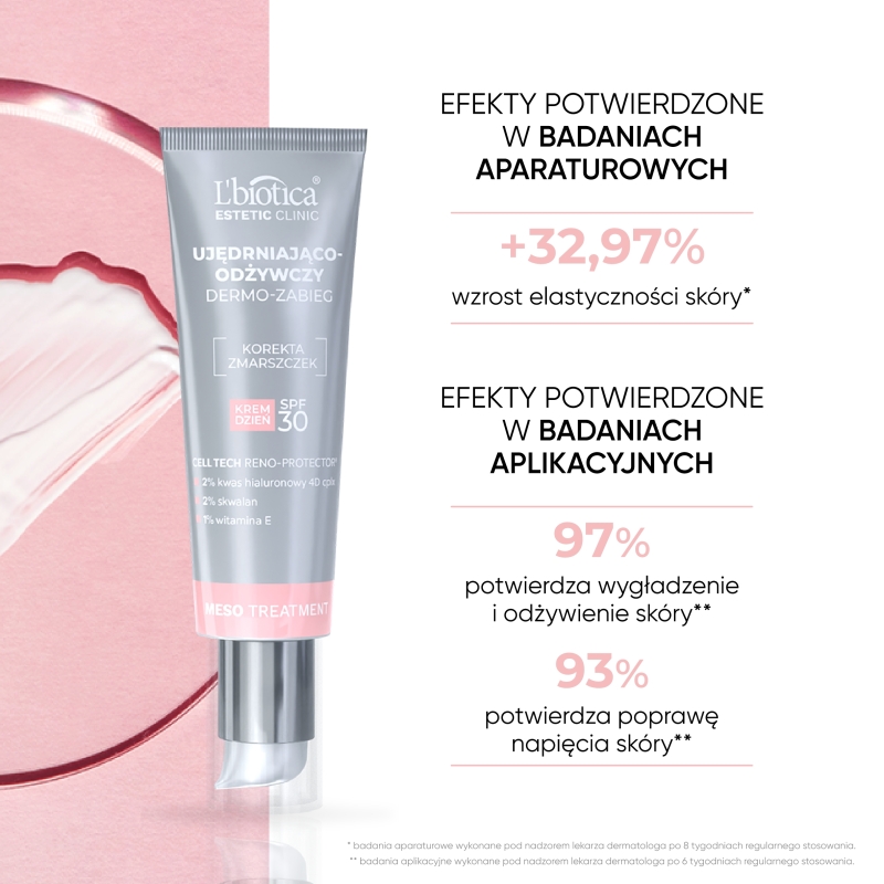 L'biotica Dermo-zabieg, krem ujędrniająco-odżywczy na dzień, SPF 30, 35 ml