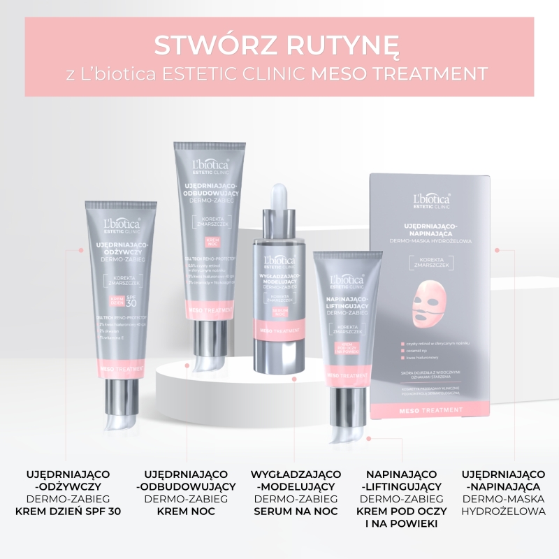 L'biotica Dermo-zabieg, krem ujędrniająco-odbudowujący na noc, 35 ml