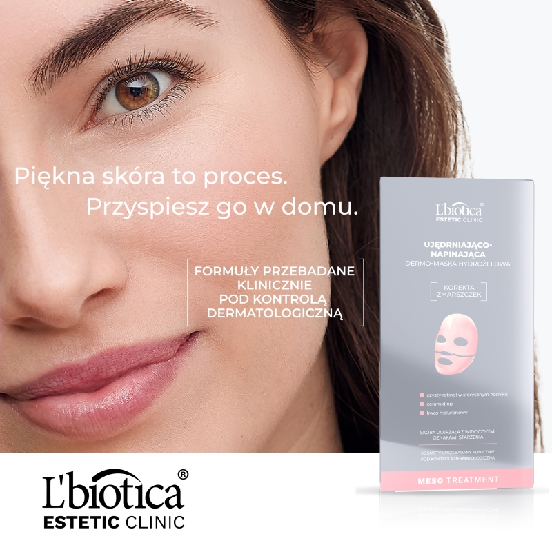 L'biotica, dermo-maska hydrożelowa ujędrniająco-napinająca, 1 szt.