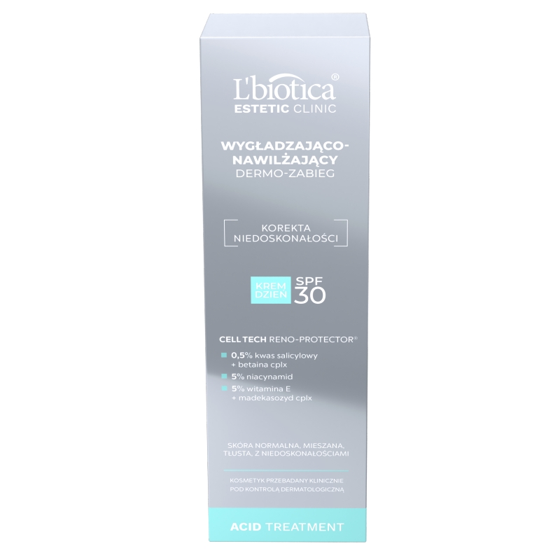 L'biotica Dermo-zabieg, krem wygładzająco-nawilżający na dzień, SPF 30, 35 ml