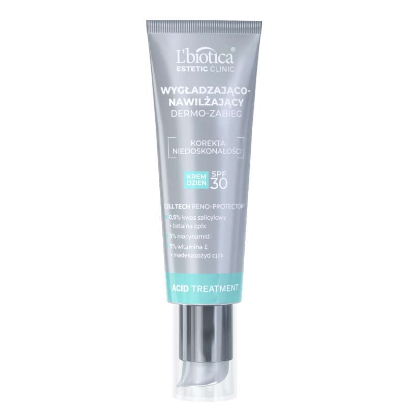 L'biotica Dermo-zabieg, krem wygładzająco-nawilżający na dzień, SPF 30, 35 ml
