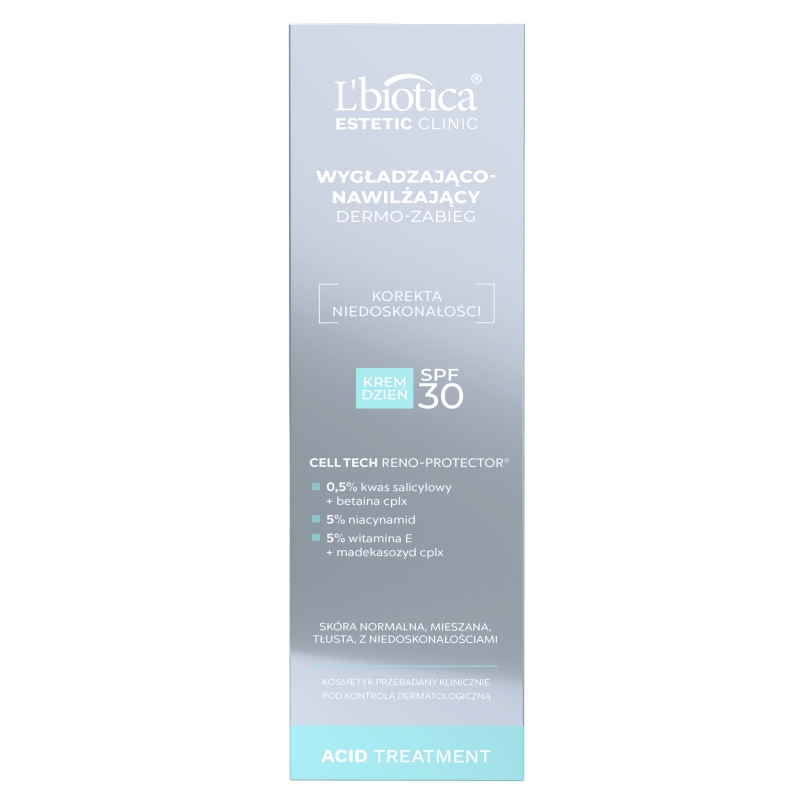 L'biotica Dermo-zabieg, krem wygładzająco-nawilżający na dzień, SPF 30, 35 ml