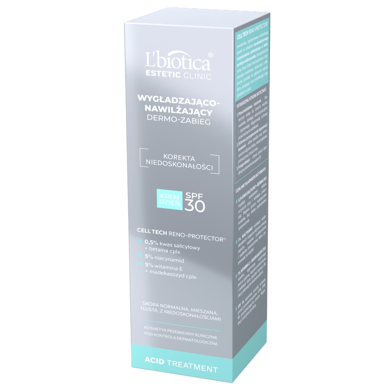 L'biotica Dermo-zabieg, krem wygładzająco-nawilżający na dzień, SPF 30, 35 ml
